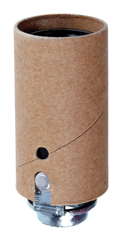 Jandorf Socket with Paper Lining 75 watts 125 volts Black Candelabra