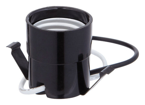 Jandorf Snap-In Socket 660 watts 250 volts Black Medium