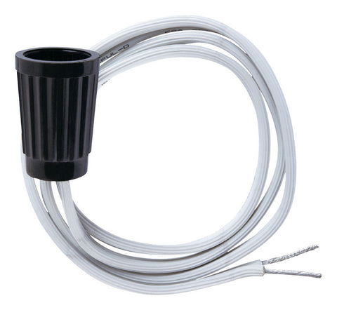 Jandorf Socket with Wire Leads 75 watts 125 volts Black Candelabra