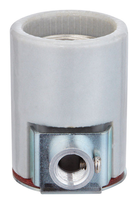 Jandorf Side Outlet & Bushing Socket 660 watts 600 volts White Medium
