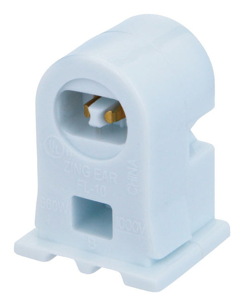 Jandorf Fluorescent Socket 660 watts 1000 volts White Pedestal