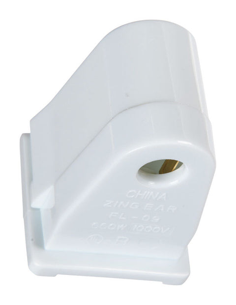 Jandorf Fluorescent Socket 660 watts 600 volts White Pedestal