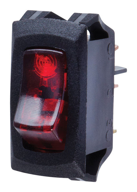 Jandorf 1 Rocker Red Illuminated Rocker Switch