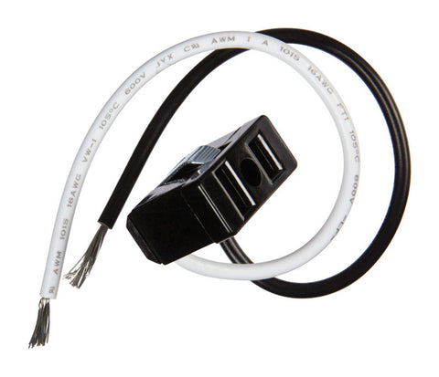 Jandorf 2-Prong Electrical Outlet 15 amps 125 volts Black