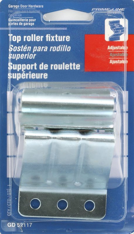 Prime-Line GD 52117 Adjustable Top Roller Fixture, Steel, Silver