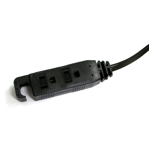 Ace Indoor 12 ft. L Black Extension Cord 16/3 STP-3