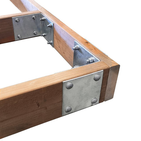 Multinautic 10010 Back Plate, 5 x 5 x 1/8 in, Galvanized Steel