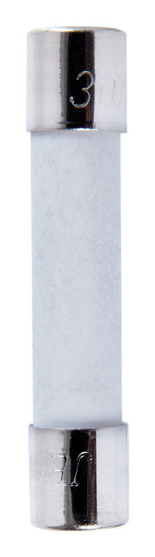 Jandorf Fast Acting Ceramic Fuse 30 amps 125 volts 1/4 in. Dia. x 1-1/4 in. L 2 pk For Max protect