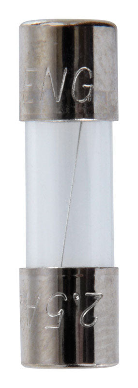 Jandorf Fast Acting Glass Fuse 2.5 amps 32 volts 1/4 in. Dia. x 7/8 in. L 4 pk For Max protection