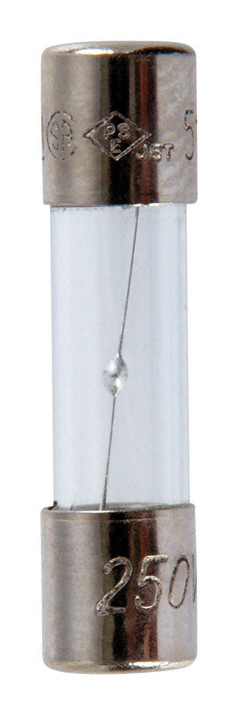 Jandorf Time Delay Glass Fuse 5 amps 125 volts 5 mm Dia. x 20 mm L 2 pk For Medium Time Delay