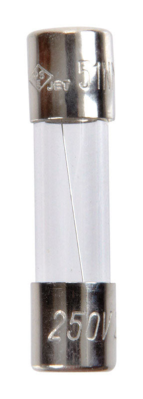 Jandorf Fast Acting Glass Fuse 2.5 amps 250 volts 5 mm Dia. x 20 mm L 2 pk For Max protection