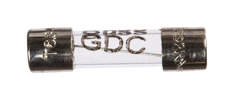 Jandorf Time Delay Glass Fuse 6.3 amps 250 volts 5 mm Dia. x 20 mm L 2 ...