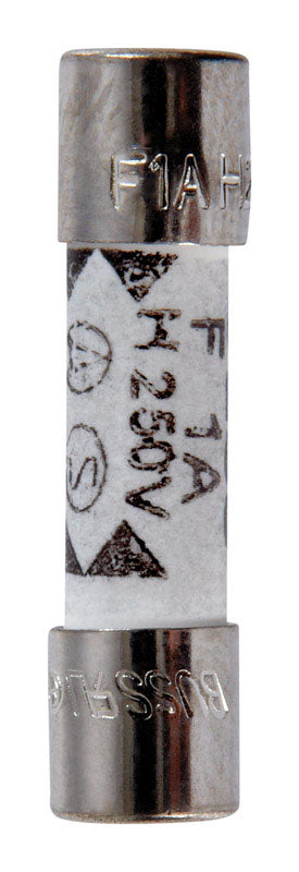 Jandorf Fast Acting Ceramic Fuse 1 amps 250 volts 5 mm Dia. x 20 mm L 2 pk For Max protection