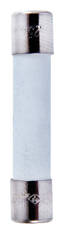 Jandorf Time Delay Ceramic Fuse 10 amps 250 volts 1/4 in. Dia. x 1-1/4 in. L 2 pk For Overload abs