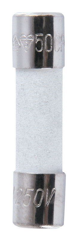 Jandorf Fast Acting Ceramic Fuse 8 amps 250 volts 5 mm Dia. x 20 mm L 2 pk For Max protection