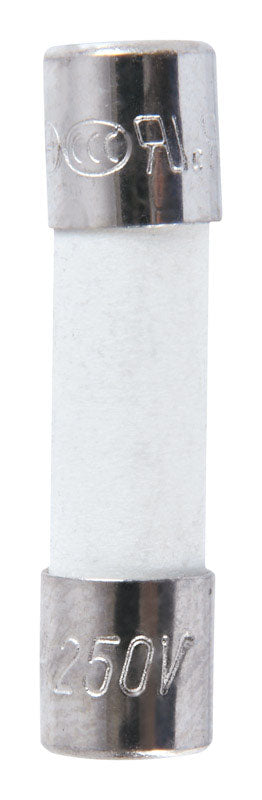 Jandorf Fast Acting Ceramic Fuse 500 milliampere 250 volts 5 mm Dia. x 20 mm L 2 pk For Max protec