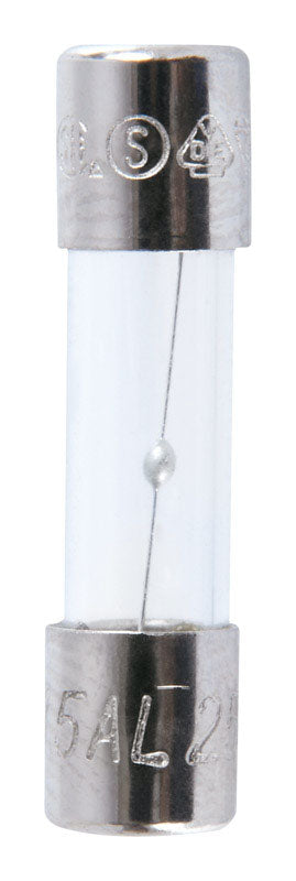 Jandorf Fast Acting Glass Fuse 3.15 amps 250 volts 5 mm Dia. x 20 mm L 2 pk For Max protection
