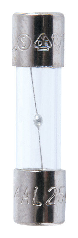 Jandorf Fast Acting Glass Fuse 4 amps 250 volts 5 mm Dia. x 20 mm L 2 pk For Max protection
