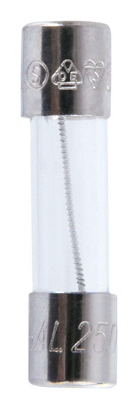 Jandorf Fast Acting Glass Fuse 500 milliampere 250 volts 5 mm Dia. x 20 mm L 2 pk For Max protecti