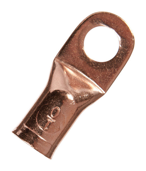 Jandorf Commercial Electrical Lug Uninsulated 1/0 AWG 3/8 in. Copper 1 pk