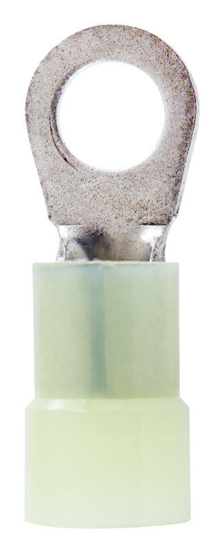 Jandorf Commercial Terminal Ring Nylon 4 AWG 3/8 in. Yellow 2 pk