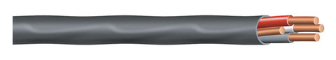 Southwire 6/3NM-W/GX500 Sheathed Cable, 6 AWG Wire, 3 -Conductor, 500 ft L, Copper Conductor, PVC Insulation