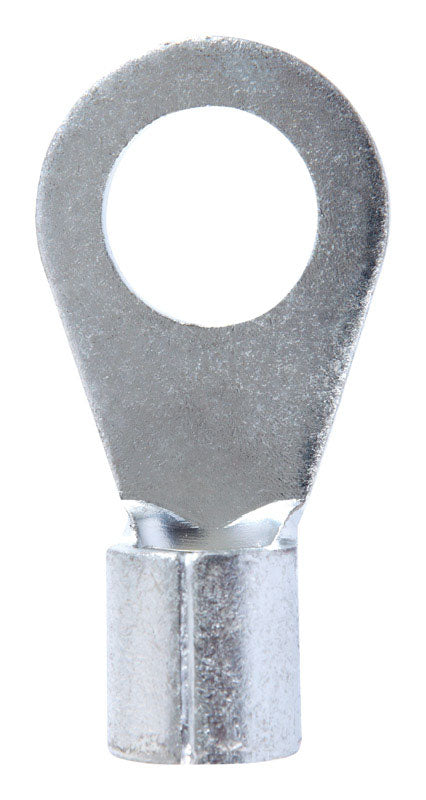 Jandorf Commercial Terminal Ring Uninsulated 4 AWG 1/2 in. Silver 2 pk