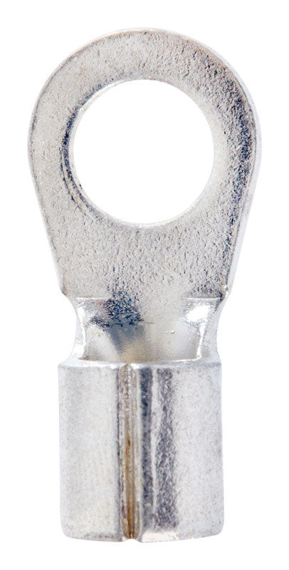 Jandorf Commercial Terminal Ring Uninsulated 4 AWG 3/8 in. Silver 2 pk