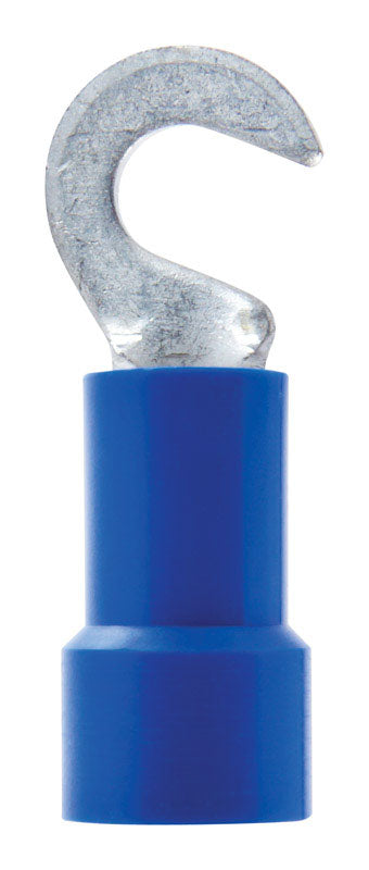 Jandorf Commercial Terminal Hook Vinyl 16-14 AWG No. 6 Blue 5 pk