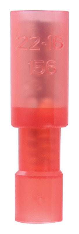 Jandorf Commercial Female Bullet Nylon 22-18 AWG Red 5 pk