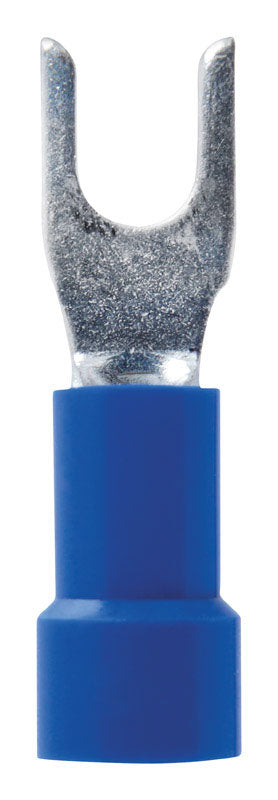 Jandorf Commercial Terminal Spade Vinyl 16-14 AWG No. 6 Blue 5 pk