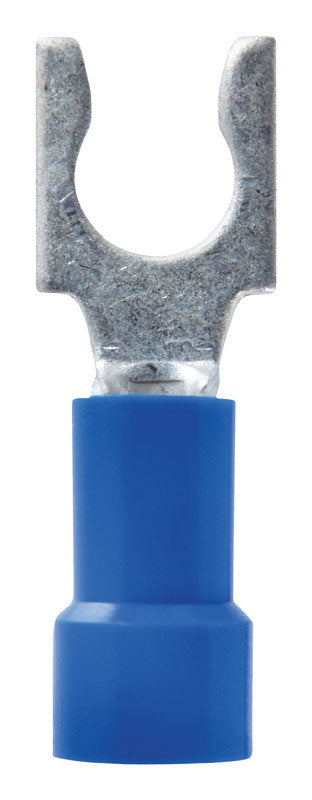 Jandorf Commercial Terminal Spade Vinyl 16-14 AWG No. 10 Blue 5 pk