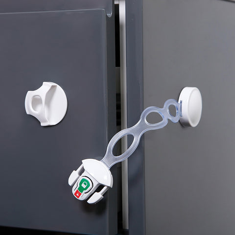 Dreambaby Ezy-Check Series L800A Safety Latch, 8 in L, 1-1/2 in W, Plastic, White