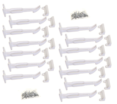 Dreambaby L1412 Secure Catch, 3-1/4 in L, 1-1/16 in W, Plastic, White