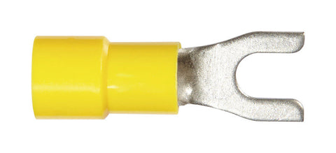 Jandorf Commercial Terminal Spade Vinyl 12-10 AWG No. 8 Yellow 5 pk