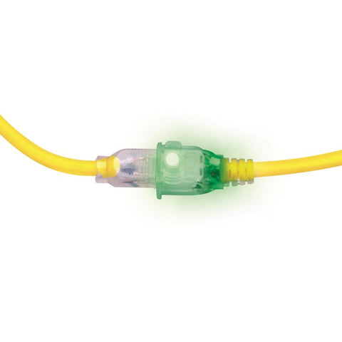 Monster Just Power It Up Outdoor 50 ft. L Yellow Extension Cord 12/3 SJTW