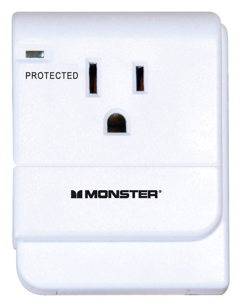 Monster Just Power It Up 1 outlets Surge Tap White