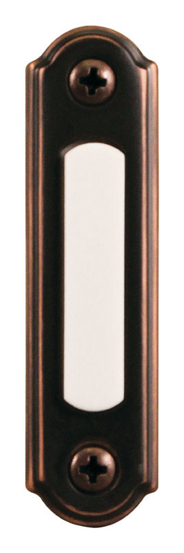 Heath Zenith Antique Copper Wired Pushbutton Doorbell