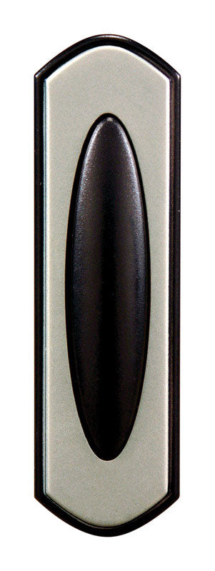 Heath Zenith Satin Nickel Wireless Pushbutton Doorbell