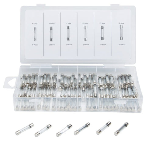 ProSource 91145 AGC Automotive Glass Fuse Assortment, 220 V, 5, 10, 15, 20, 25, 30 A