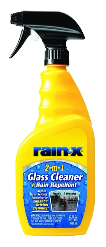 Rain-X 2-in-1 Glass Cleaner & Rain Repellent - 23 Oz Bottle - Cleans & Protects