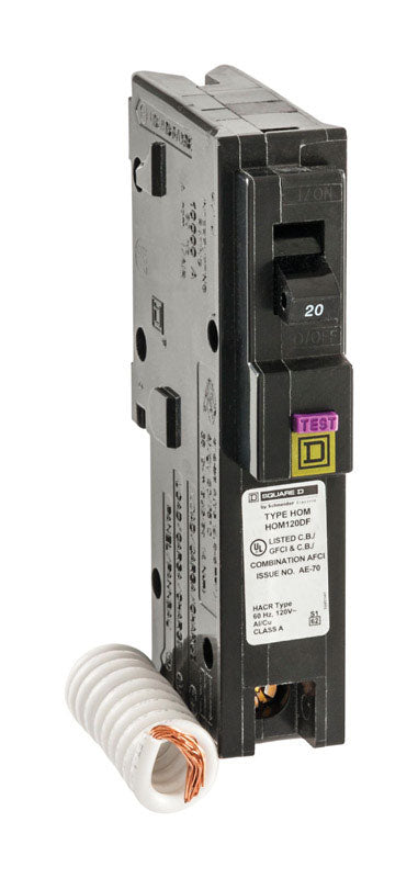Square D HomeLine Arc Fault and Ground Fault 20 amps Circuit Breaker