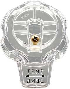 Danco 88202 Faucet Handle, Acrylic, For: Mixet Temperature Control Single Handle Tub/Shower Faucets