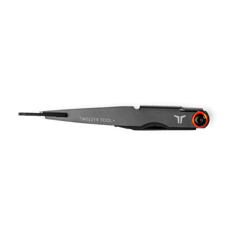 True TweezerTool+ Series TRU-MTL-1008 Keychain Multi-Tool, 1-1/2 in Point, Drop Point, Steel, Black Oxide, 3.78 in OAL