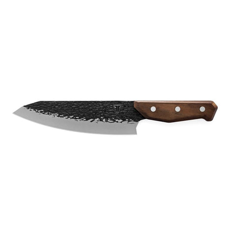 True PrimalForge Series TRU-FXK-0007 Chef Knife, Stainless Steel Blade, Monzo Wood Handle, Razor Sharp Edge Blade