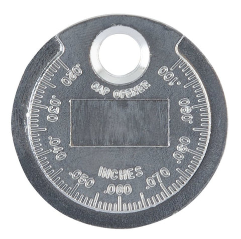 ProSource SP0629 Spark Plug Gap Gauge, Functions: Tapered Edge for Measuring and Adjusting Spark Plug Gap, Zinc Alloy, Pack of 12