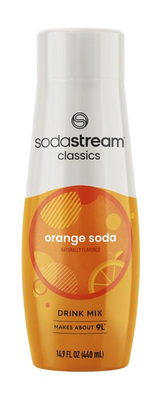 Sodastream Classics 1424224012 Soda Drink Mix, Water, Orange, 14.9 fl-oz Bottle