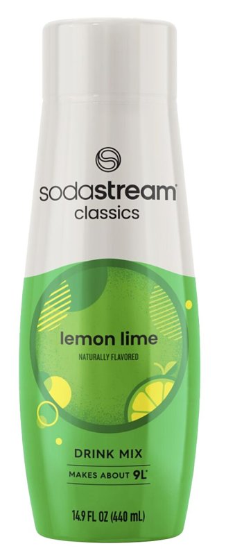 Sodastream Classics 1424226012 Soda Drink Mix, Water, Lemon Lime, 14.9 fl-oz Bottle