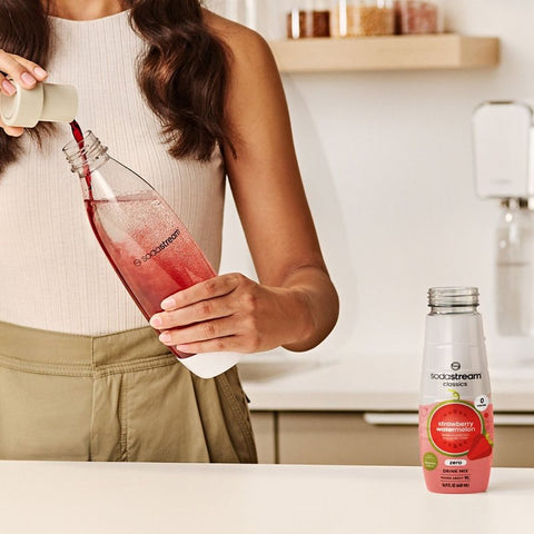 Sodastream Classics 1024267011 Zero Soda Drink Mix, Water, Strawberry, Watermelon, 14.9 fl-oz Bottle