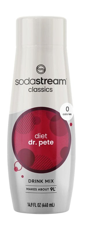 Sodastream Classics 1424223012 Soda Drink Mix, Water, Diet Dr. Pete, 14.9 fl-oz Bottle